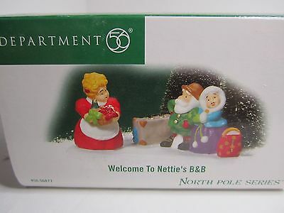 Dept 56 WELCOME TO NETTIE'S B&B North Pole Village with box