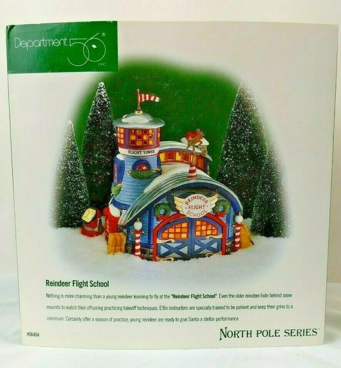 Department 56 North Pole Series Reindeer Flight School New