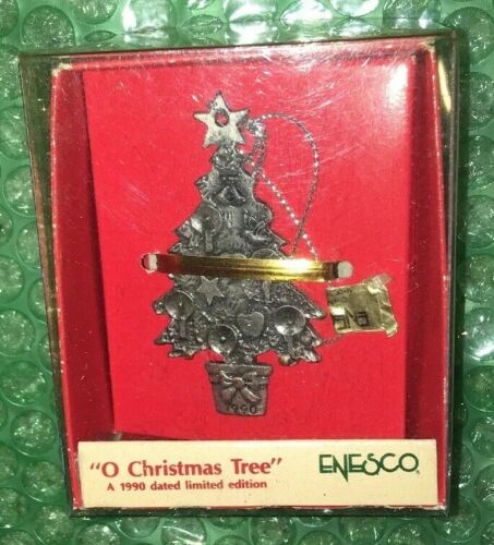 NEW Enesco “O CHRISTMAS TREE” 1990 Limited Edition Ornament