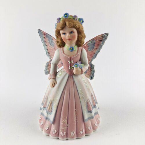 Bells by Marjorie Sarnat, Butterfly Belles Pink Butterfly  Porcelain, 5