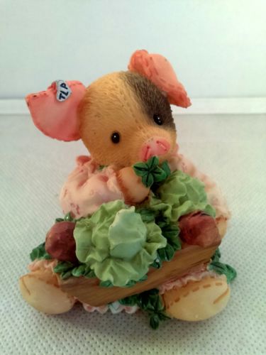 Vintage Enesco This Little Pig Sow Happy collectible Pig