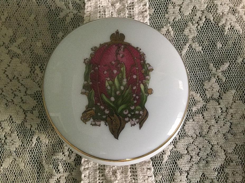 RARE Faberge Limoges Lilies of the Valley Tsar Trinket Box ~ Forbes Collection