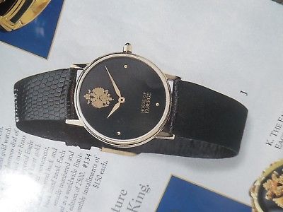 New 1990 $1500 Faberge 14K Gold Signet Watch Ltd Ed 2500 SERIALLY NUMBERED + COA