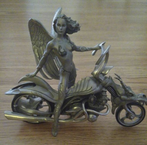 Franklin Mint Seduction Rages Julie Bell Pewter Sculpture