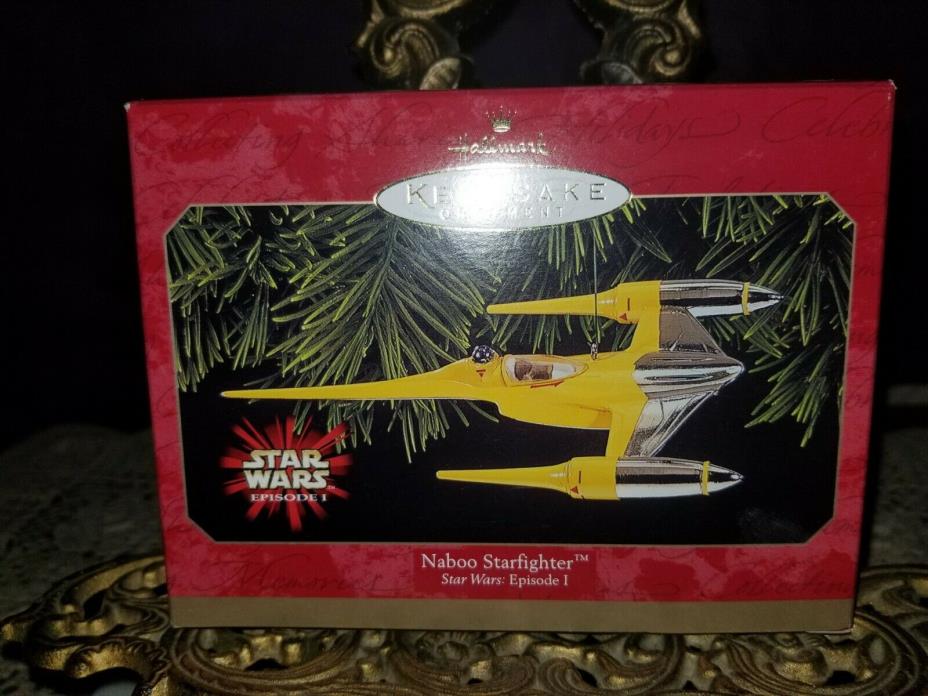 Hallmark 1999 Keepsake Ornament Star Wars Naboo Starfighter