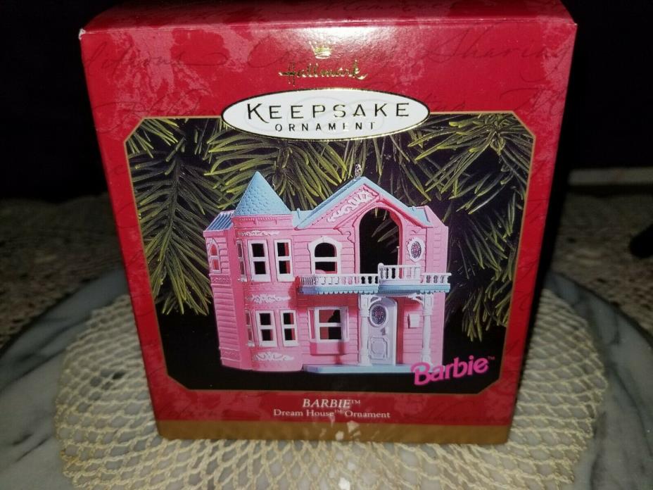 1999 BARBIE DREAM HOUSE HALLMARK KEEPSAKE ORNAMENT NIB MINT