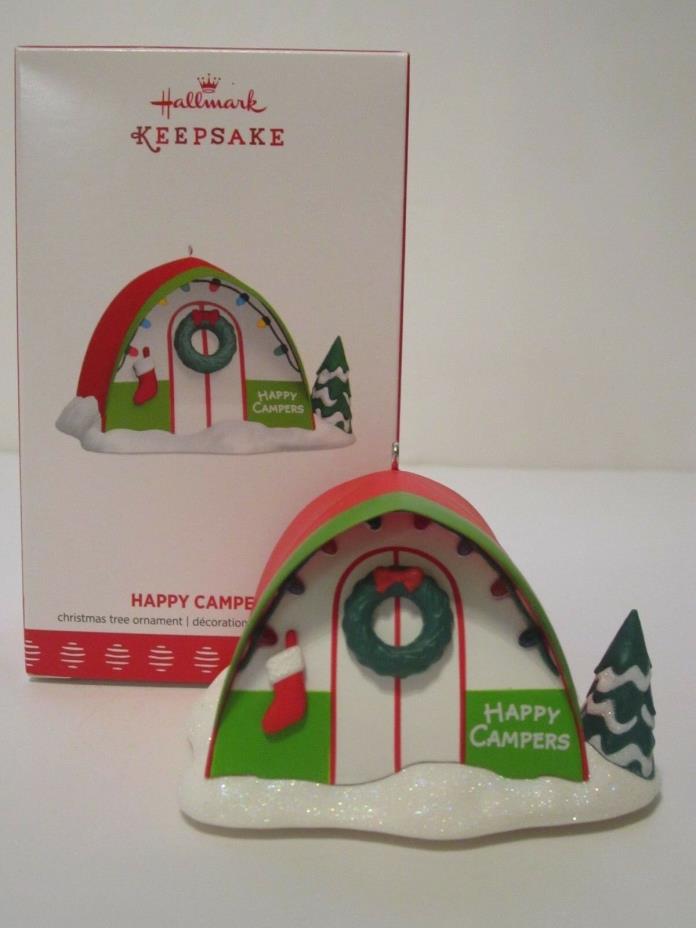 Hallmark 2017 Happy Campers Tent Ornament NEW