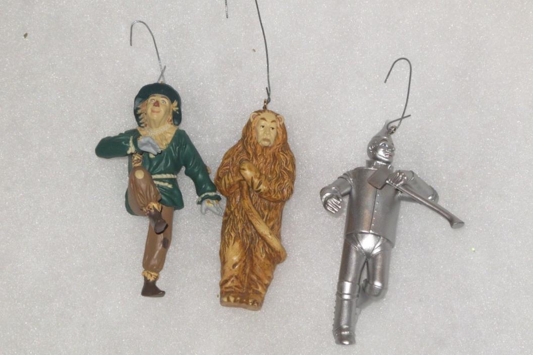 Hallmark Keepsake Wizard of Oz Ornaments Scarecrow, Tin Man and Lion