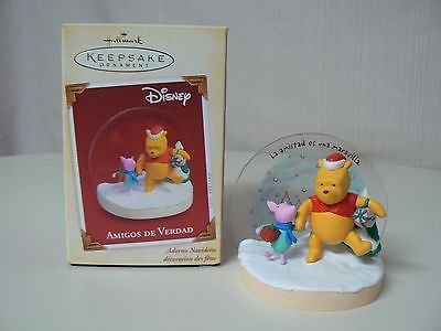 Hallmark Ornament 2005 AMIGOS DE VERDAD Spanish Winnie the Pooh Disney Gifts
