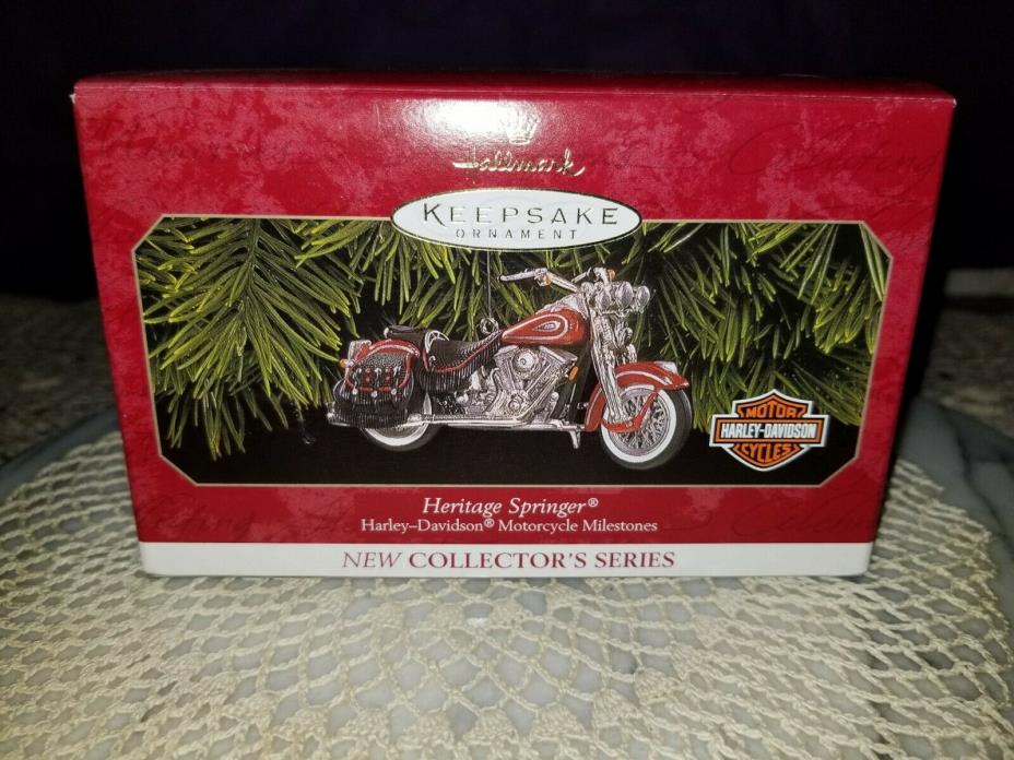 1999 Hallmark Heritage Springer 1ST Of HARLEY-DAVIDSON Series Ornament QX8077