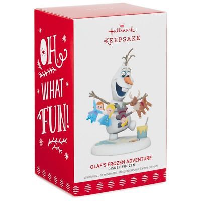 Olaf's Frozen Adventure 2017 Hallmark Disney Ornament Anna Elsa Sven Kristoff