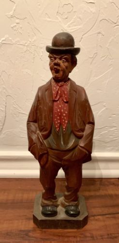 Karl Griesbaum Carved Wooden German Whistler Figure