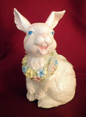 EUC SCHMID MUSICAL COLLECTIBLES WHITE RABBIT MUSIC BOX - PLAYS BEAUTIFUL DREAMER