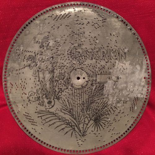 Antique Original CRITERION Music Box Disc 15.75” SWEET MARIE