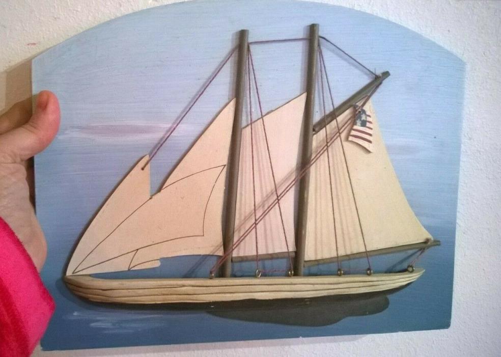 Wood clipper ship picture string rigging Cool!