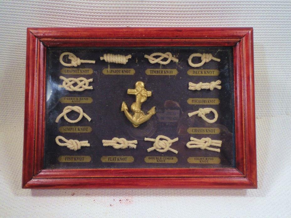 Sailor Rope Knots Nautical Maritime Navy Wall Hanging Frame Display Models