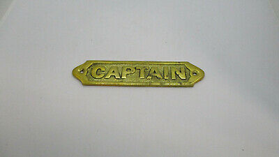 Brass Captain Sign 4