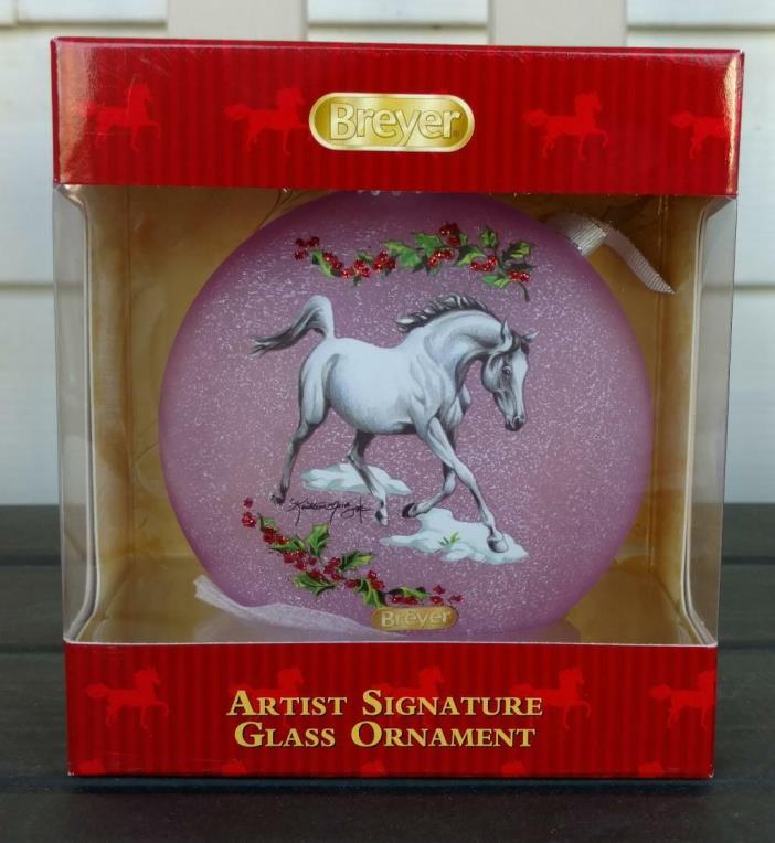 Breyer 2018 Artist Signature Glass Arabian Ornament. #700822. NEW IN BOX!