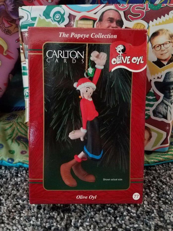 Olive Oyl Christmas Ornament Carlton Cards 1998 The Popeye Collection