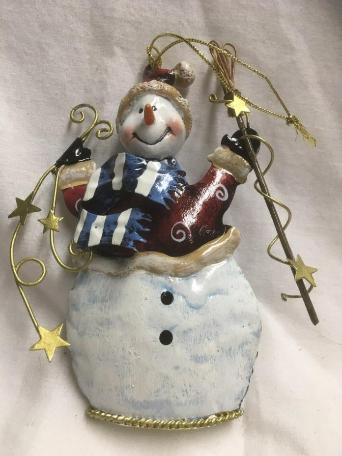 Ornament - Metal Snowman