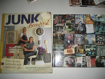 Junk Beautiful, Flea market finds buy keep sell, etx Pickers Book lot of 6