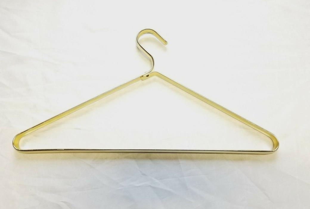 27 VINTAGE BRASS COAT CLOTHES HANGERS WIDE THICK HIGH QUALITY DURABLE STURDY