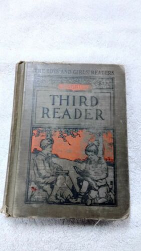 Vintage 1923 BOLENIUS Third Reader as Shown
