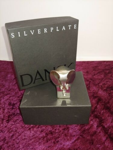 Dansk Silverplated Elephant Paperweight Figurine - Japan Silveplate animal