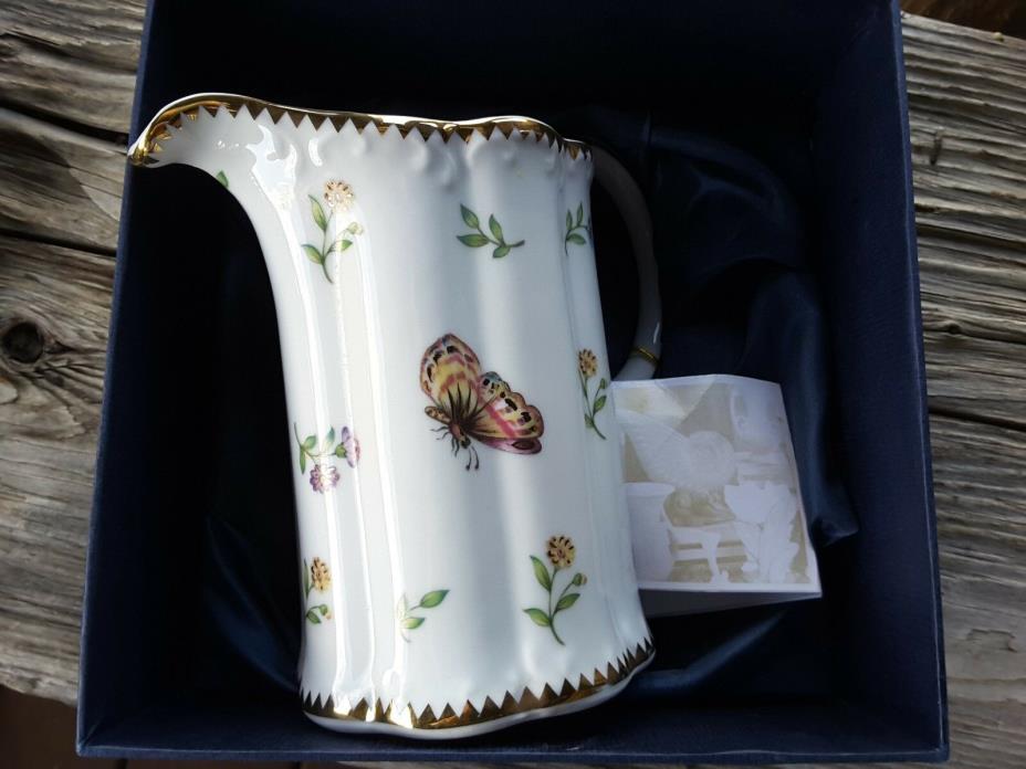 I GODINGER & Co. PRIMAVERA  Butterfly & Dragonfly PITCHER~NEW in Gift Box~9774~