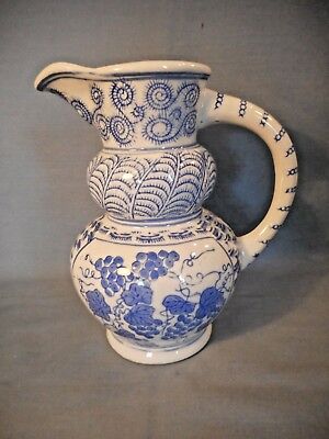 The Canton Collection Blue & White Decorative Pitcher 8.25