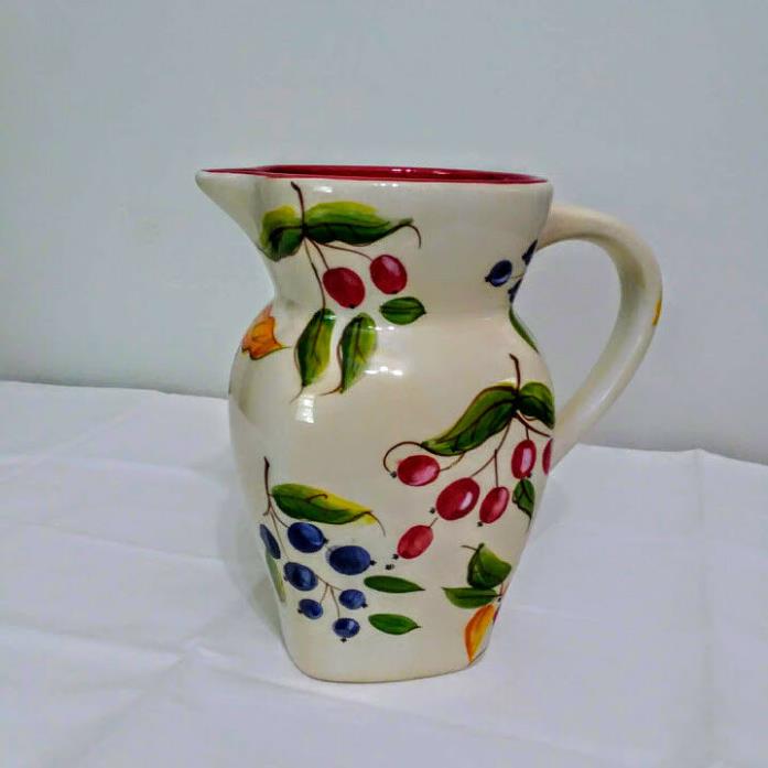 FTD Collectible Cherry and Bluberry Pitcher