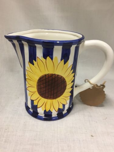 Sunflower Ceramic Pitcher