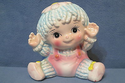 Vintage Nancy Pew Ceramic Baby Planter Raggedy Ann Style #7951 Japan Made 5