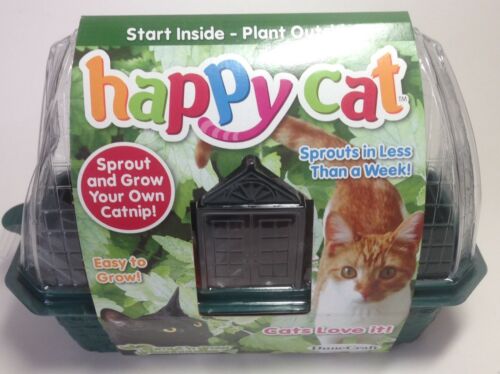 DuneCraft Happy Cat Catnip Greenhouse Plant Seeds Sprout N' Grow Real Garden