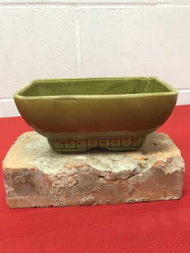 Vintage Green 404 6 USA Glazed Ceramic Flower Pottery Pot Planter 3