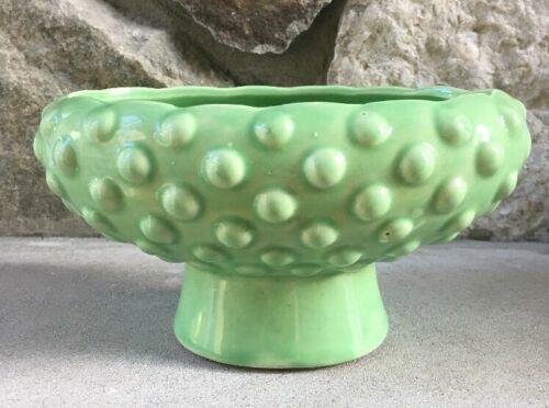 Vintage Green Ceramic Flower Pot