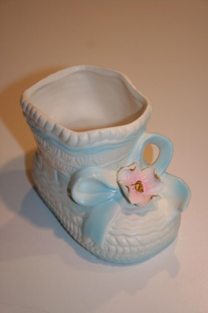 Vintage Porcelain Ceramic Baby Shoe