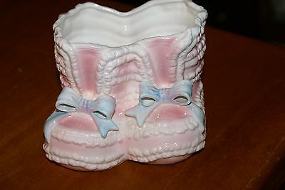 R/B JAPAN VINTAGE BABY GIRL BOOTIES PLANTER #1267 AWESOME 4