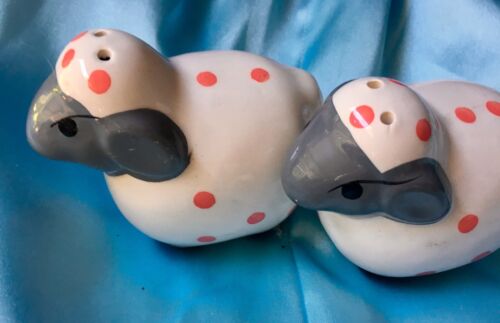 Large Ceramic Sheep Salt & Pepper Shakers