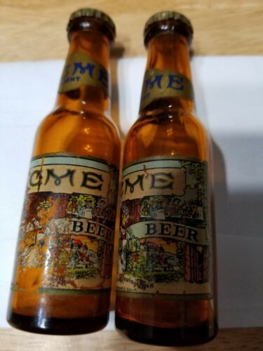 Vintage Acme Beer Bottle Salt and Pepper Shakers