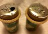 Decorative Wooden From Barbados Salt & Pepper Shakers