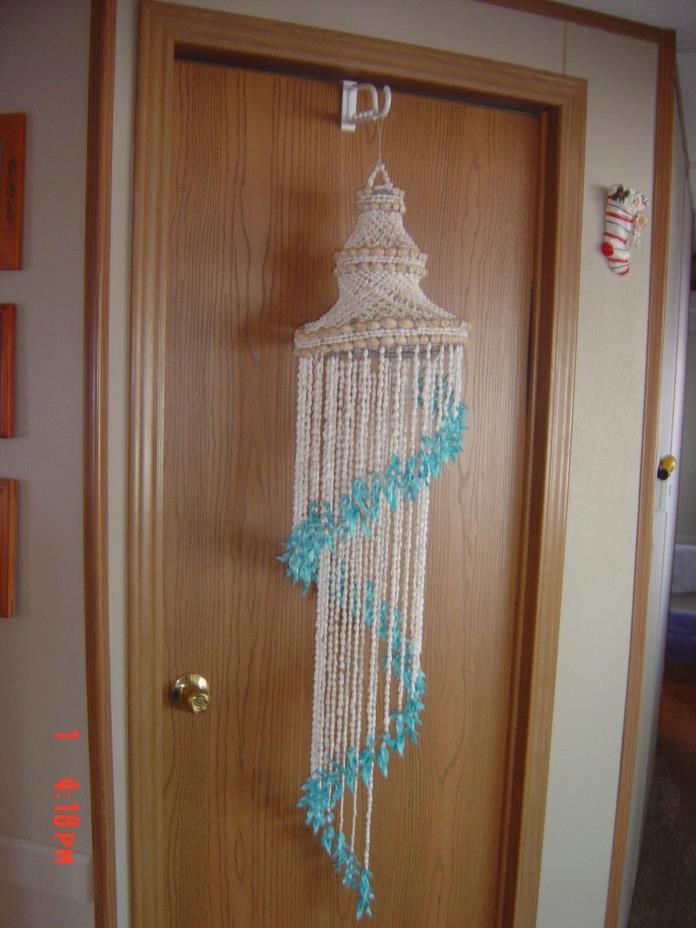 Sea Shell  Macrame Style Ceiling Hanging Decor Boho Chic Beach Style