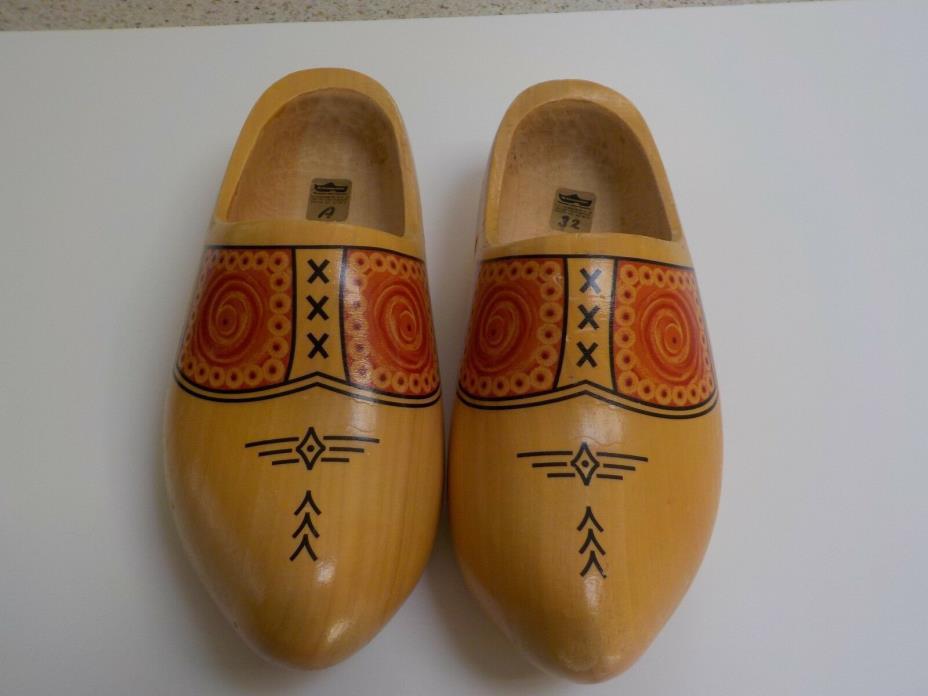 Wooden Shoe Factory De Klompenboer Amsterdam pair of wooden clog size 32