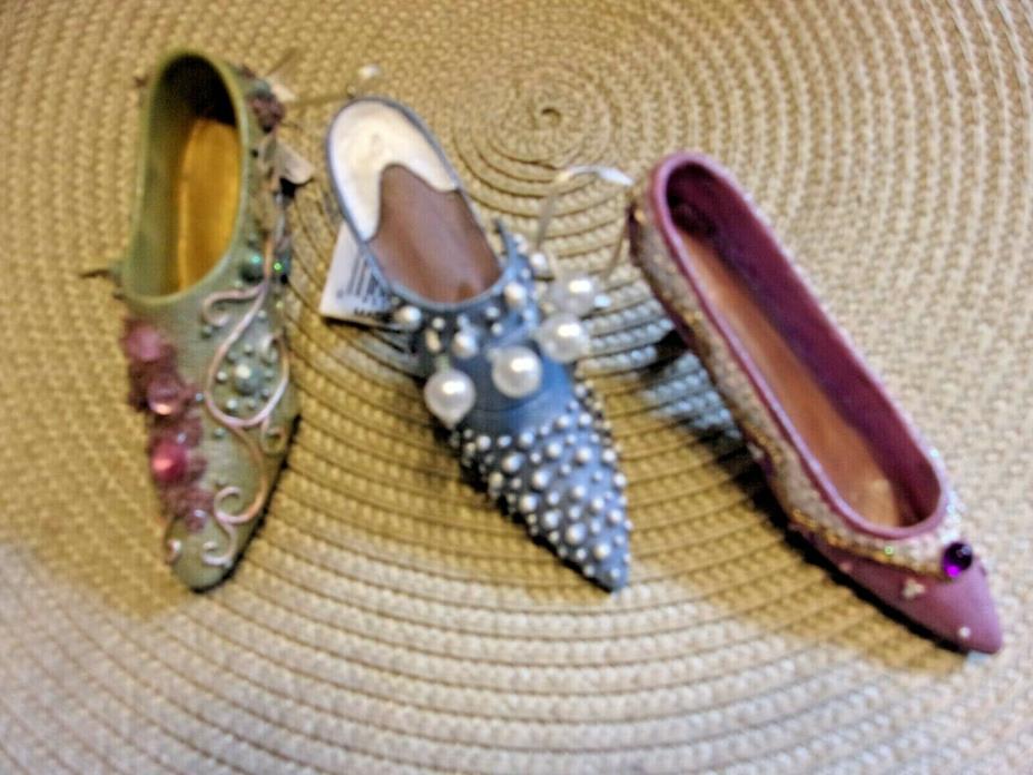 Miniature Plastic Resin Decorative Fashion High Heels Shoes Set of Three