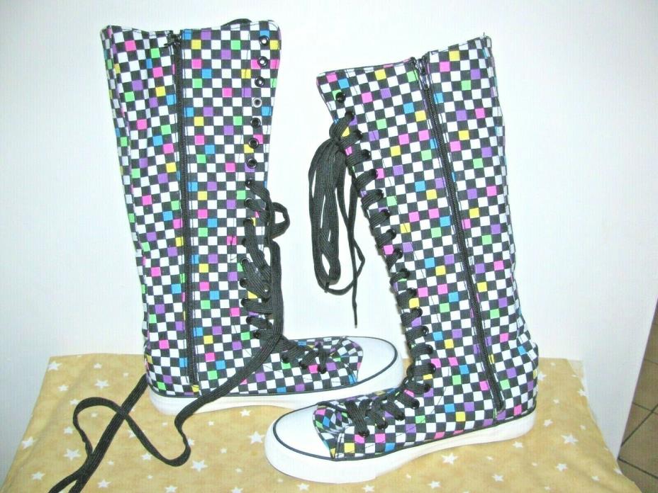 Checkered Sneakers Boot 14
