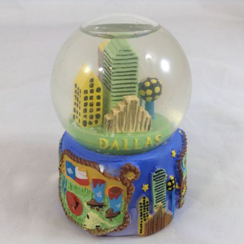 Dallas, Texas Snow Globe Small ~ 4 inches tall ~