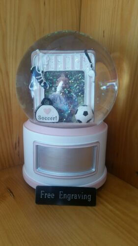 FREE ENGRAVING (PERSONALIZED) Soccer Water (Snow) Globe We Are The Champions
