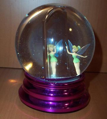 Disney Store Tinkerbell Lookig In The Mirror Snow Globe/Snowdome