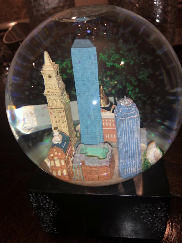 BOSTON Musical SNOW GLOBE DOME COLLECTIBLE by Saks Fifth Avenue