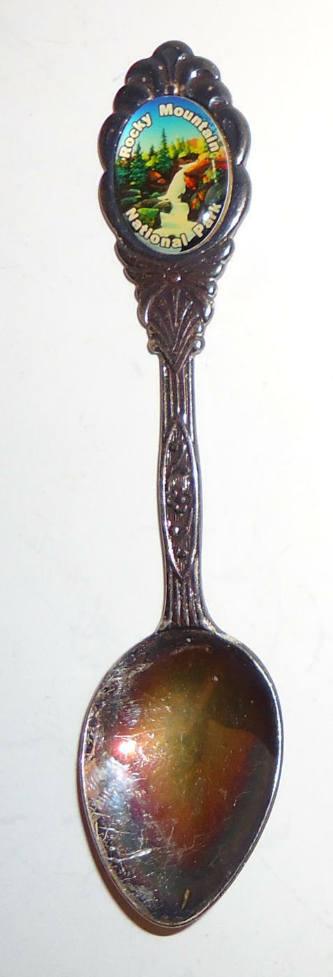 Rocky Mountain National Park Silver Plated Souvenir Spoon